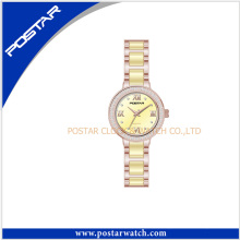 Light Yellow Wrist Watch Women Ceramic Watch